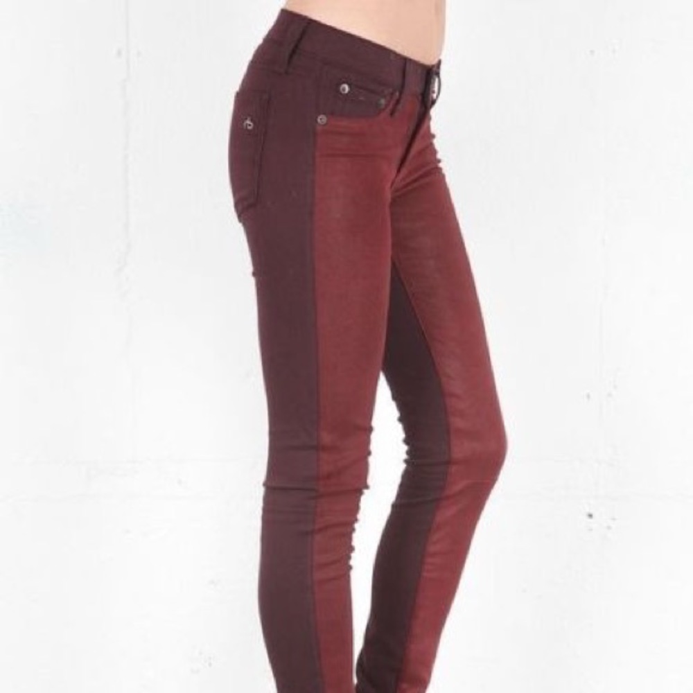 Rag and Bone skinny Lambskin leather jeans 👖